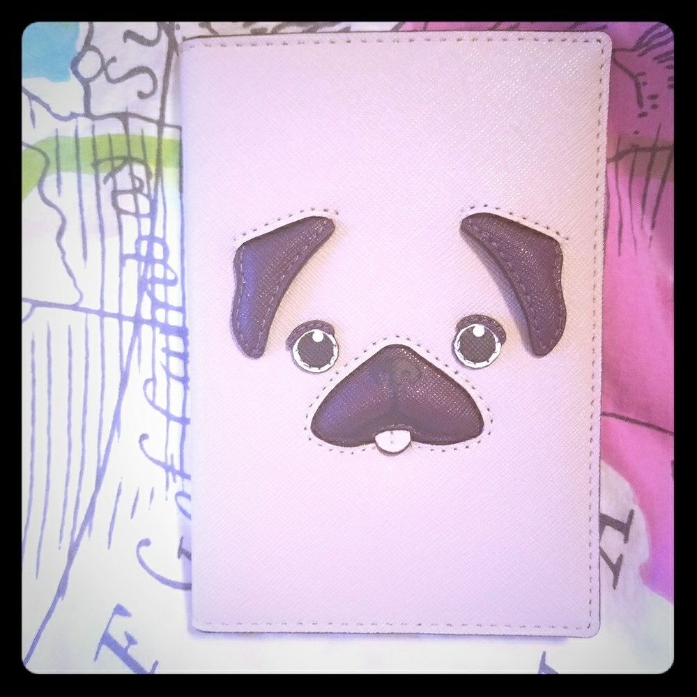 HP Kate spade year of the dog pug passport holder